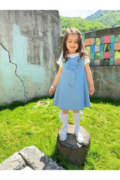 VOSVOSBABY Blugi cu fundă - Gilet și Body cu guler scoici