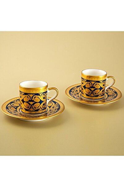 Jumbo Palast Mavi 2 Kişilik Kahve Fincan Takımı