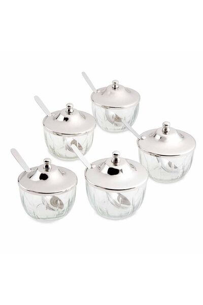 Jumbo Alula Standlı 5'li Baharat Seti 21x21x19,5 cm