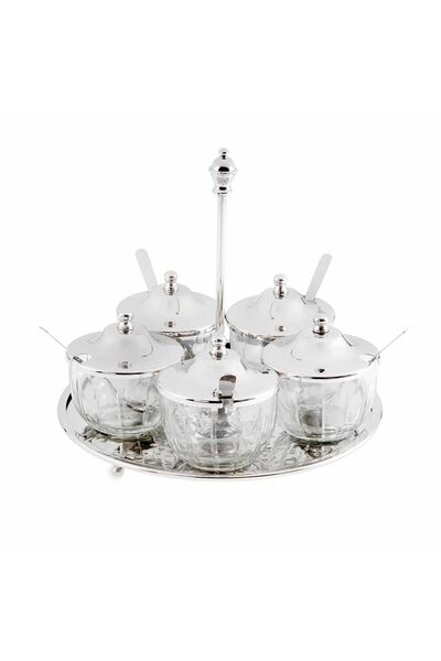 Jumbo Alula Standlı 5'li Baharat Seti 21x21x19,5 cm