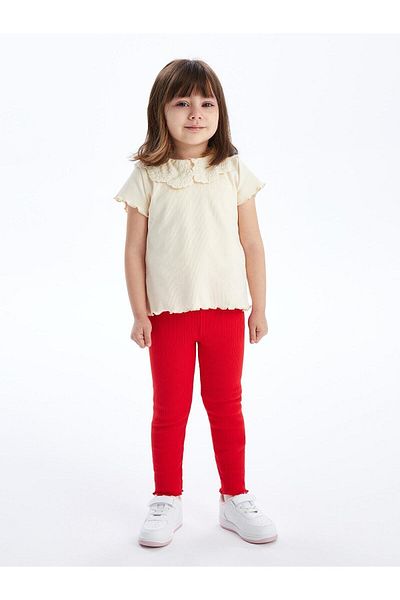 LC Waikiki LCW Baby - Basic Tights for Baby Girl, Elastic Waist