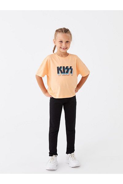 LC Waikiki Colanți lungi pentru fete LCW Kids Basic cu talie elastică