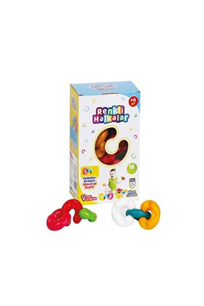 alpmodel Renklı Halka İç İçe Geçen Bebek Oyuncak 24 Adet