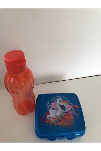 Tupperware 500 ml Orange and Blue Olaf Nutrition Water Bottle