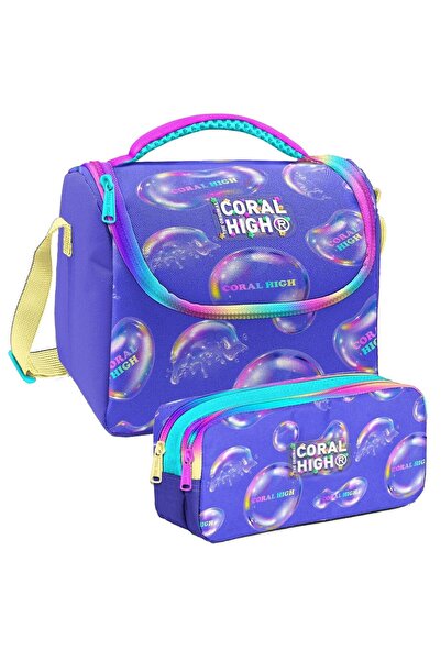 Coral High Рожевий лавандовий малюнок у вигляді бульбашок - Теплий набір для ...