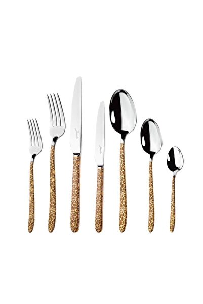 Jumbo 9400 Safari Gold 12 Kişilik 84 Parça Çatal Kaşık Bıçak Takımı