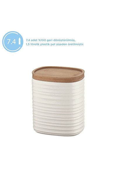 GUZZİNİ Guzzini Tierra Saklama Kabı L Süt Beyaz