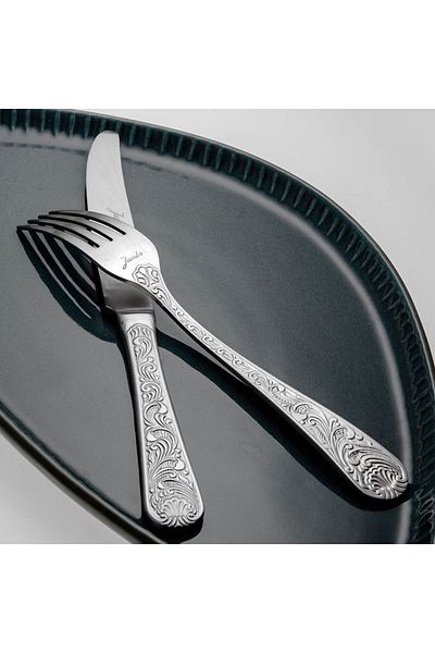 Jumbo King George 84 Pieces 12 Person Fork Spoon Knife Set