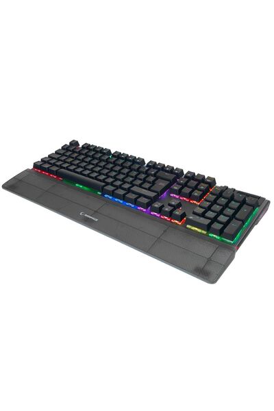 Rampage Carbon Mekanik RGB Q Bilek Destekli Red Switch Gaming Oyuncu Klavye