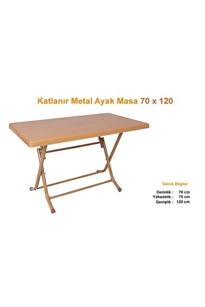 Özel Yapım Netbazaars Katlanır Plastik Masa 70x120 Cm