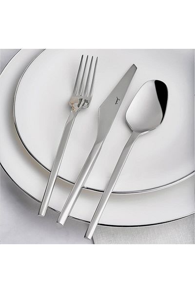 Jumbo 5100 Quartz 12-Person 84-Piece Matte Fork Spoon Knife Set
