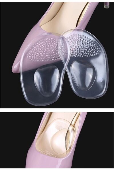 Genel Markalar Aveo 2 Adet Topuklu Ayakkabı Destek Tabanlık Kaydırmaz Ön Ayak...