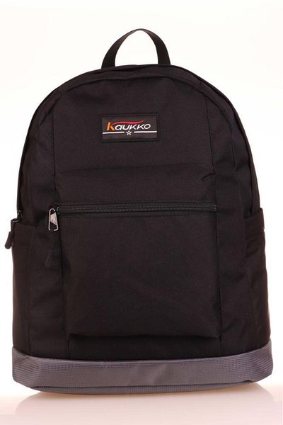 KAUKKO School Mountain Black Gray Backpack - K1633