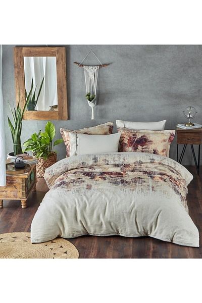 Ecocotton 100% Φυσικό Λινό Διπλό Nvr Tk. 200*220 Ντεμπρέ