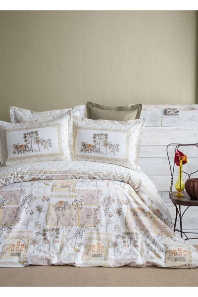 Apricitas HOME Set dublu 100% bumbac piqué Senses Dreamland Teracotta