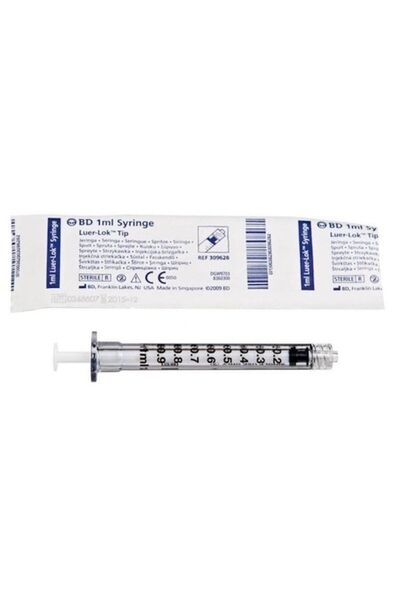 Genel Markalar 1ml Luer-Lock (Kilitli-Vidalı) Tip İğnesiz Enjektör 1 ADET
