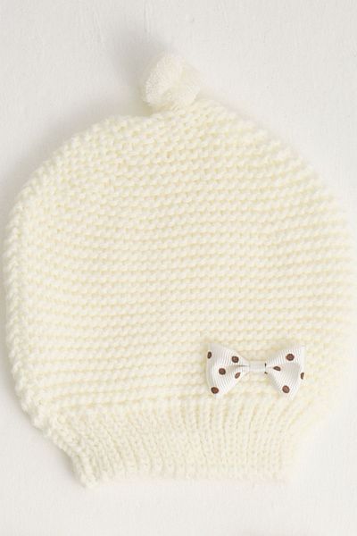 Little Jom Baby Hat Baby Gloves Baby Booties, Set of 3, Knitwear Baby Hat, Gloves, Booties, Cotton (0-18 MONTHS)