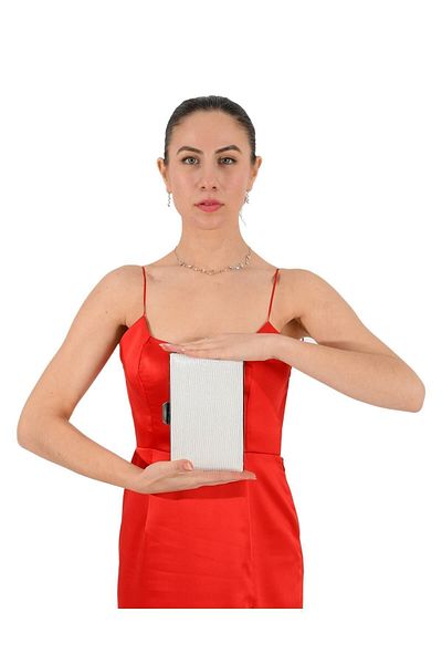 MidStore Sedef Ecru Pearl Culoare Alb Argintiu Geanta Rochie De Seara Geanta De Seara Geanta De Nunta De Logodna