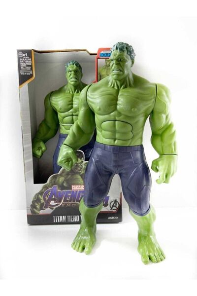 TURKAFONE Avengers Büyük Boy 30 Cm Sesli Işıklı Marvel Titan Hero Hulk Figür