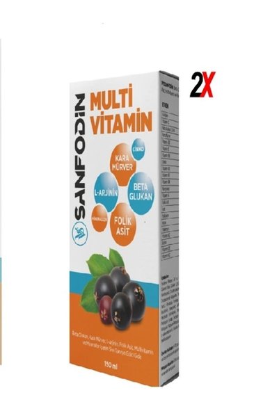 VİVUS Sanfodin Multivitamin Syrup 150 ml X2 8683036420008-2