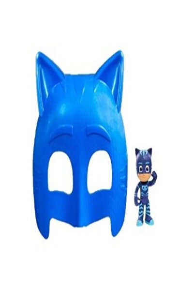 TURKAFONE Pija Maskeliler Kedi Çocuk Maske Ve Figür Set Oyuncak 2 Li