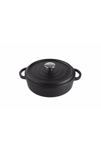 Porland Sapore Black Cast Combed Pot 28 Cm 04fst002573