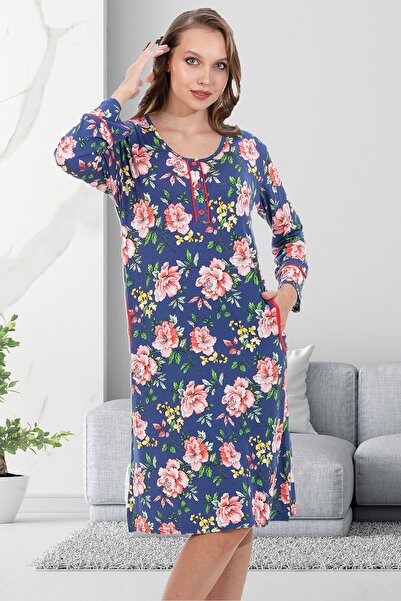 Bella Linda Γυναικείο νυχτικό φόρεμα με τσέπες