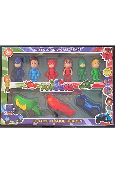 PJMASKS 6 Figür Karakter 3 Arabalı