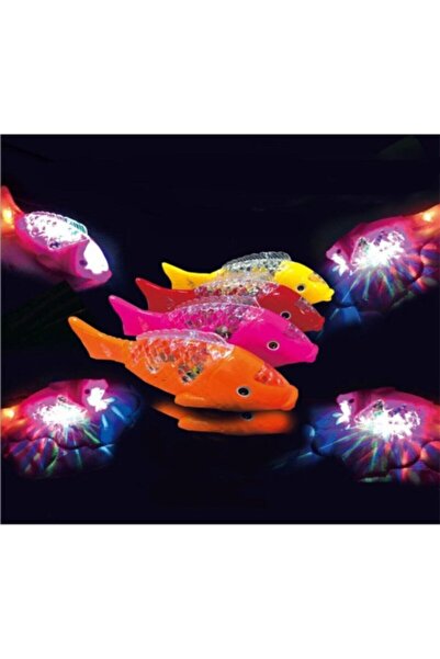 TURKAFONE 1 Adet Müzikli Işıklı Bebeklerin Emekleme Arkadaşı Yürüyen Balık Oy...