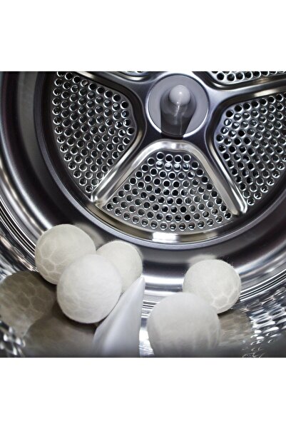 inSade Concept Yün Kurutma Topu 3 Adet Doğal Yumuşatıcı Çamaşır Kurutma Makinesi Kurutma Topları