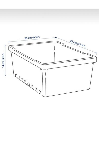 IKEA Uppsnofsad Black Storage Box