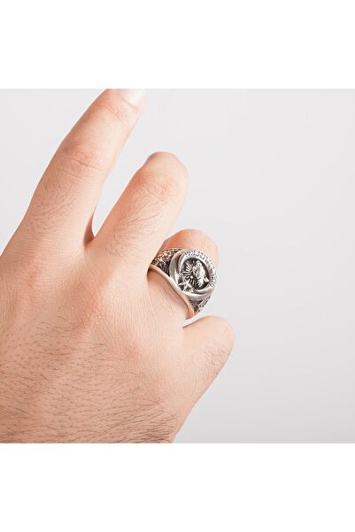 Anı Yüzük Osmanlı Armalı Taşsız Polis Özel Harekat Yüzüğü