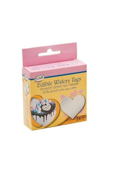 Dr. Gusto Dr Gusto Edible Heart Wafer Writing Plate (24 Pieces)
