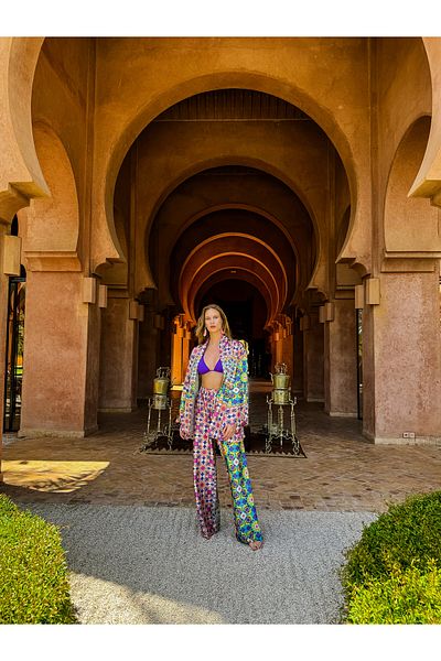 ELAF ELA'F SS'24 - Soleil de Marrakech Collection - Ethnic Short Kimono