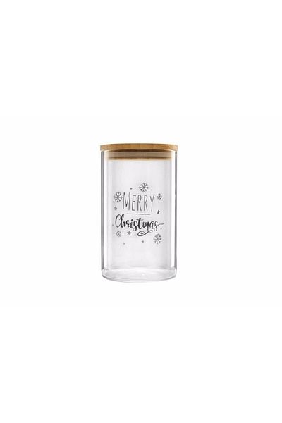 Porland Be Happy Glass 1000Cc Storage Container - 04Sty 008103