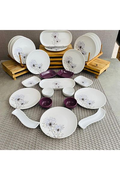 Keramika 24 Piece Breakfast Set for 12 People