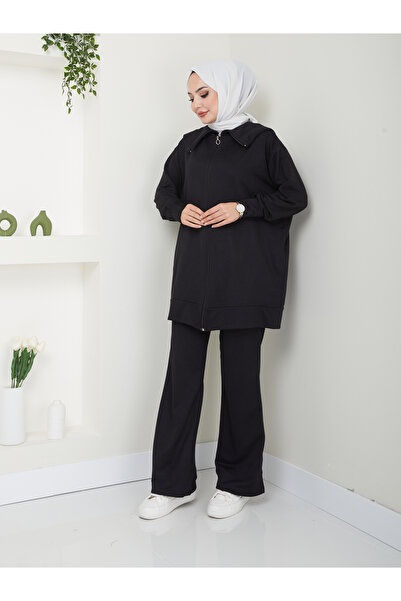 VOLT CLOTHİNG Παντελόνι με φερμουάρ - Γυναικείο Σετ Hijab