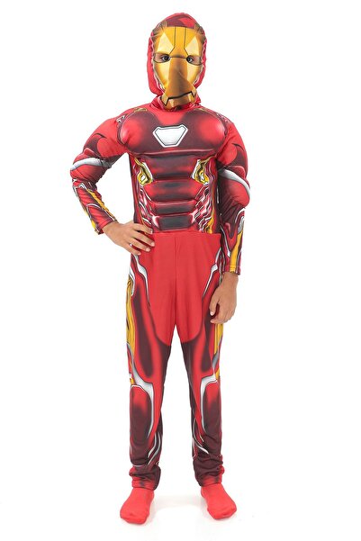 YÜSÜ Çocuk Kaslı Iron Man Kostümü