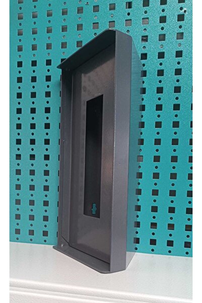 Acil Pano Açılı Diafon 15x27,5x10,5 Ap3 Zil Paneli, Metal Yön Çevirme Ve Koruma Kutusu Antrasit Uyumlu