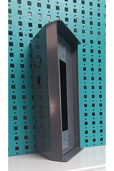 Acil Pano Açılı Diafon 15x27,5x10,5 Ap3 Zil Paneli, Metal Yön Çevirme Ve Koruma Kutusu Antrasit Uyumlu