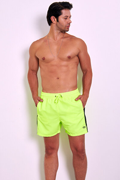 Enrico Ferry Erkek Cavalli Mıcropoly Kumaş Cepli File Astarlı Hızlı Kuruyan Deniz Şortu EDY2505C