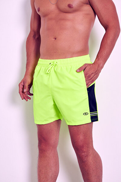 Enrico Ferry Erkek Cavalli Mıcropoly Kumaş Cepli File Astarlı Hızlı Kuruyan Deniz Şortu EDY2505C