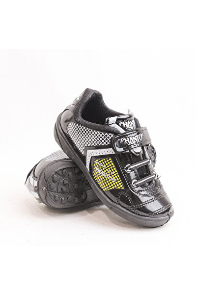 Obucca Siyah Sarı Rugan Bebe Halı Saha Ayakkabı