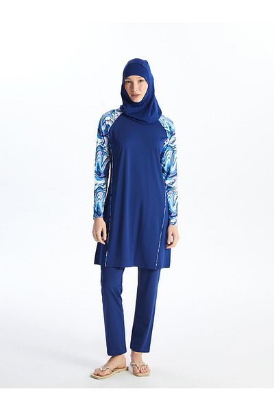 LC Waikiki LCW DREAM - Γυναικείο Σετ μαγιό Hijab με μακρυμάνικο λαιμόκοψη