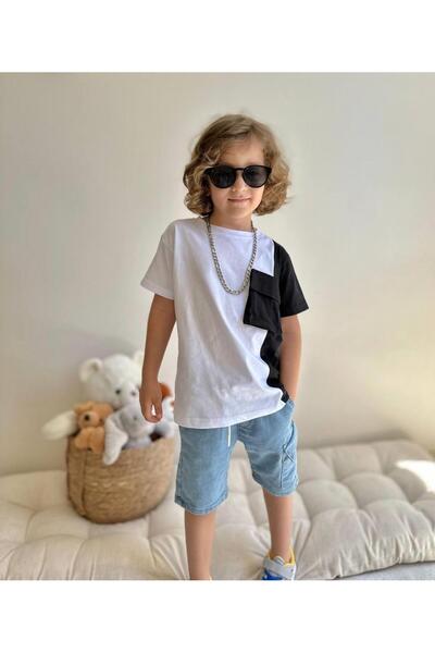 YİGİT BUTİK Σετ για αγόρι - Τζιν σορτς Yigit Boutique