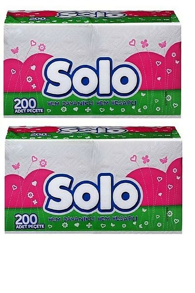 Solo Napkin 200 Pieces X 2 Pieces