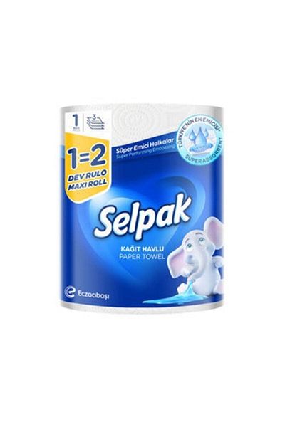 Selpak Giant Towel 3 Layers 1=2 X 4 Pieces