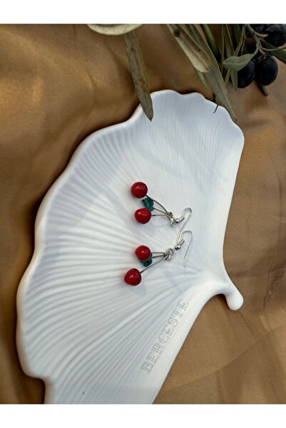 Berceste Takı KADIN KİRAZ MODEL CAM KÜPE