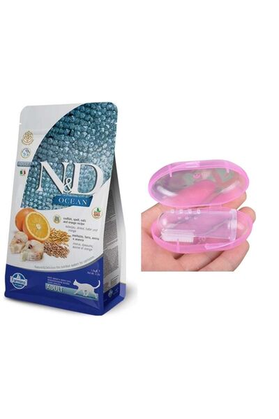 N&D Ocean Morina Balıklı Ve Portakallı Ata Tahıllı Yetişkin Kedi Maması 1,5kg...