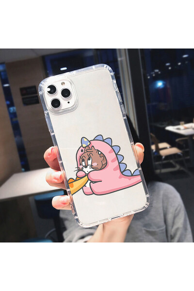 enfein Balporsuku İPhone 11 Pro  Max İle Uyumlu Çiftlere (Sevgililere) Özel Şeffaf Kılıflar Sarışınn